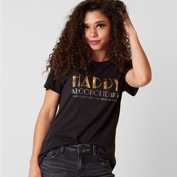 Sub Urban Riot Happy Alcoholidays T-Shirt - Picture 1 of 4